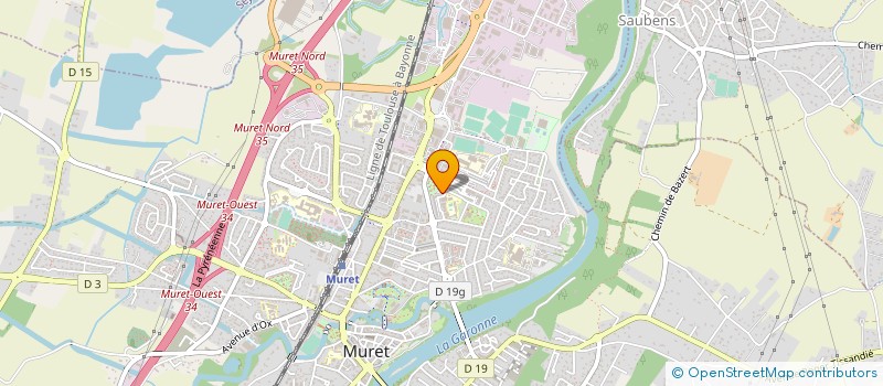 localisation de l'entreprise A.D.F.R.  MURET