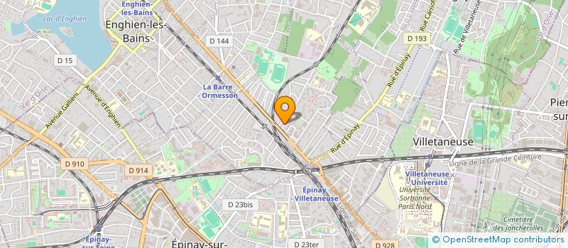 localisation de l'entreprise A.D.F. RENOV' à DEUIL-LA-BARRE