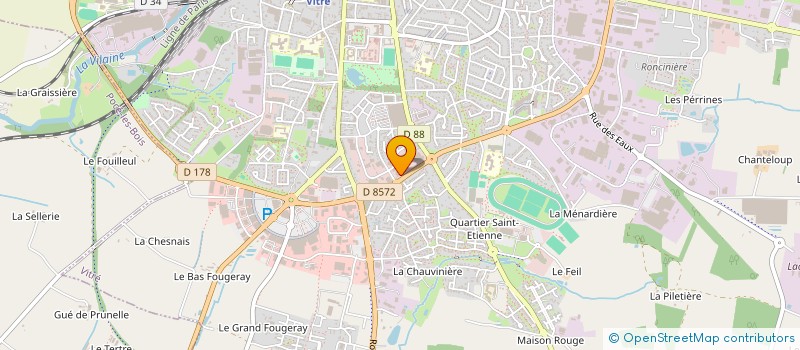 localisation de l'entreprise A D F S  VITRE