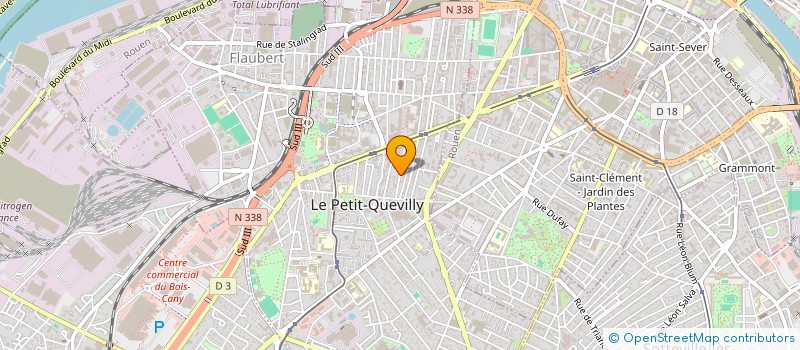 localisation de l'entreprise A D FACADE  LE PETIT-QUEVILLY