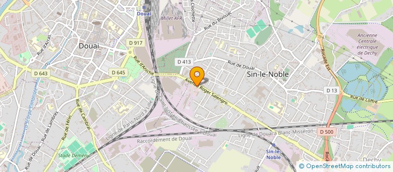 localisation de l'entreprise A.D.FI à SIN-LE-NOBLE