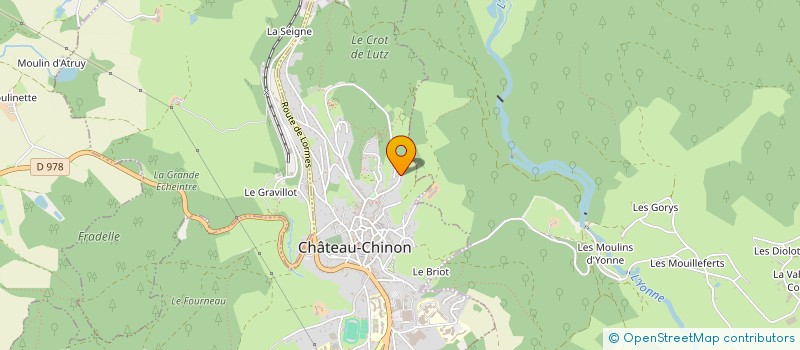 localisation de l'entreprise A.D FORESTIER  CHATEAU-CHINON (VILLE)