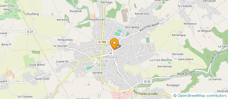 localisation de l'entreprise A.D.G.  PLOUHA