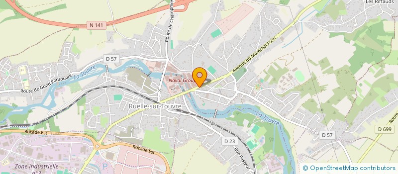 localisation de l'entreprise A.D.G  RUELLE-SUR-TOUVRE