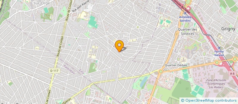 localisation de l'entreprise A.D.G.  MORSANG-SUR-ORGE