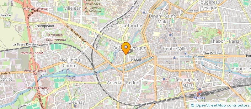 localisation de l'entreprise A.D.G.A. - BZH  PENESTIN