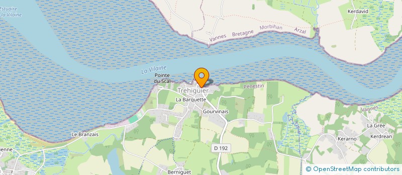 localisation de l'entreprise A.D.G.A. - BZH  PENESTIN