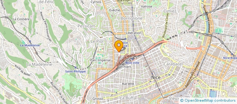 localisation de l'entreprise A D G BATIMENT à NICE