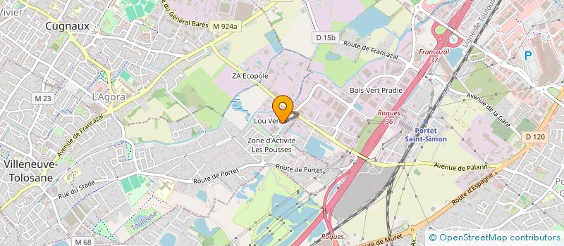 localisation de l'entreprise A.D.G. GROUP à VILLENEUVE-TOLOSANE