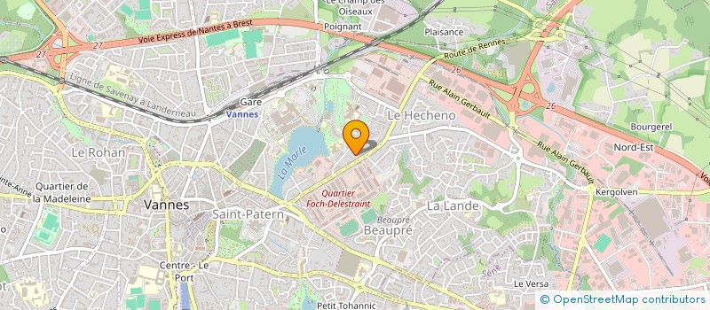 localisation de l'entreprise A.D.G.U  VANNES