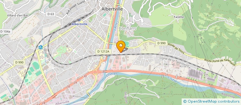 localisation de l'entreprise A.D.I. à ALBERTVILLE