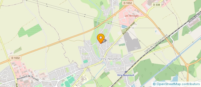 localisation de l'entreprise A D I  VIRY-NOUREUIL