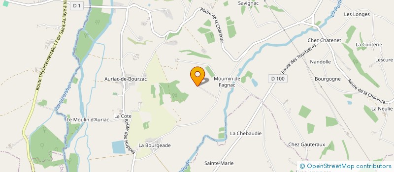 localisation de l'entreprise A.D.I ALLIANCE DISTILLERIES ICONIQUES  NANTEUIL-AURIAC-DE-BOURZAC