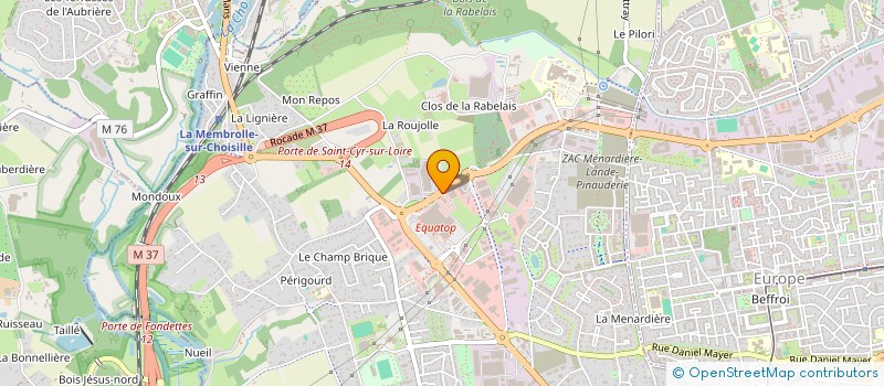 localisation de l'entreprise A.D.I. AMENAGEMENT.DECORATION.INTERIEUR.  SAINT-CYR-SUR-LOIRE