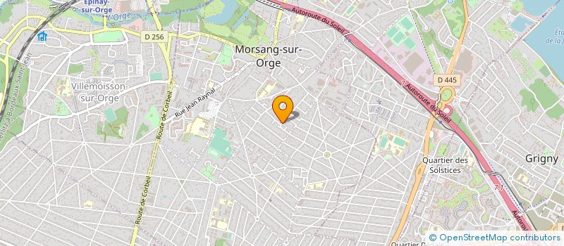 localisation de l'entreprise A D I CHAUFFAGE PLOMBERIE à MORSANG-SUR-ORGE
