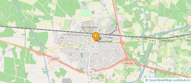 localisation de l'entreprise A.D.I.E.C. à VIAS