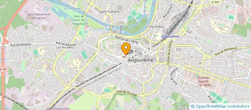 localisation de l'entreprise A D I F à ANGOULEME