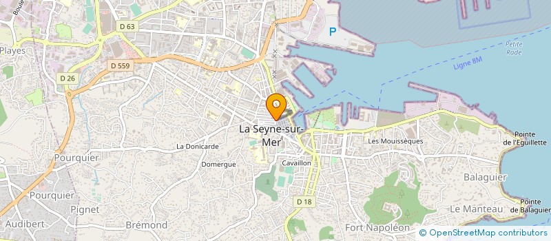 localisation de l'entreprise A.D.I.FORMATIONS à LA SEYNE-SUR-MER