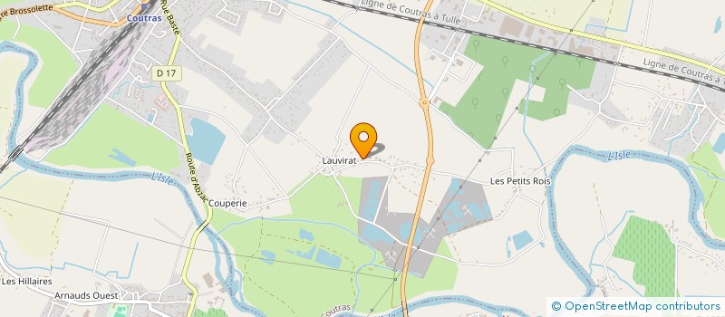 localisation de l'entreprise A.D. IMMO à COUTRAS