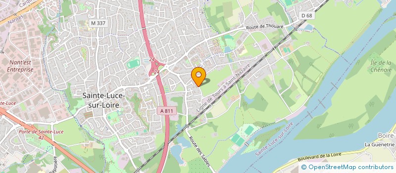 localisation de l'entreprise A.D IMMO  SAINTE-LUCE-SUR-LOIRE