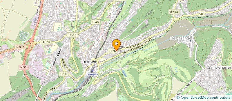 localisation de l'entreprise A&D IMMOBILIER à LONGWY