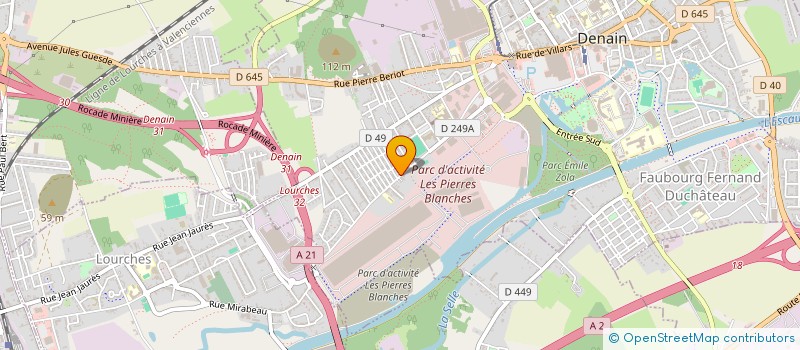 localisation de l'entreprise A.D.INOX à DENAIN