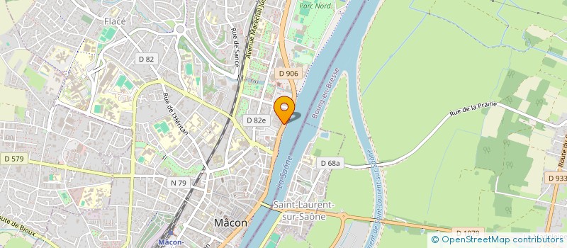 localisation de l'entreprise A.D.J.  MACON