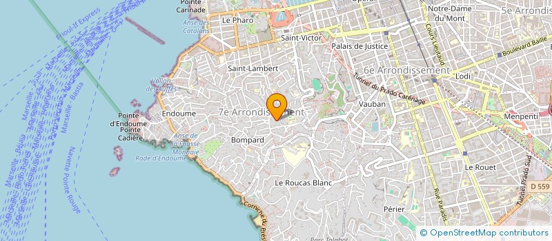 localisation de l'entreprise A.D.J à MARSEILLE