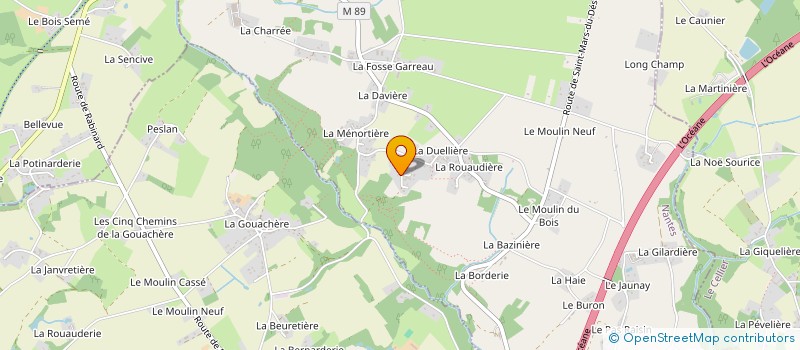 localisation de l'entreprise A.D.J. à CARQUEFOU
