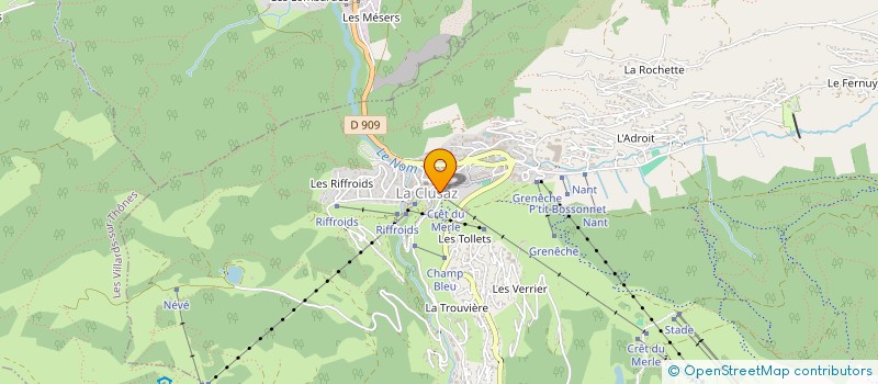 localisation de l'entreprise A.D.L à LA CLUSAZ