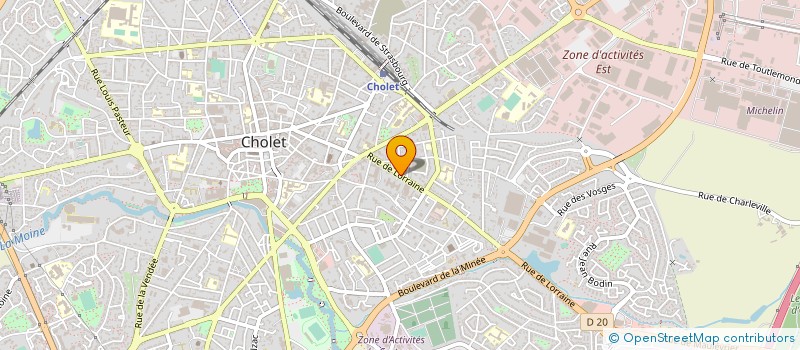 localisation de l'entreprise A.D.L. à CHOLET