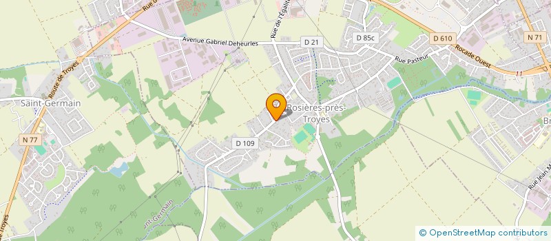 localisation de l'entreprise A.D.L  ROSIERES-PRES-TROYES