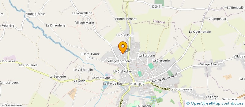 localisation de l'entreprise A.D.L.C.  MARIGNY-LE-LOZON