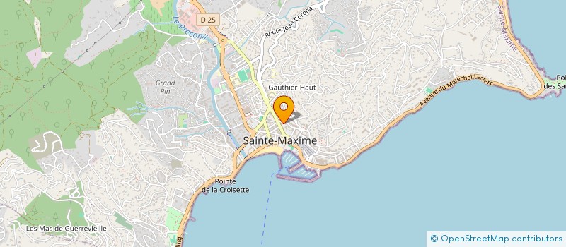 localisation de l'entreprise A.D.L. COIFFURE à SAINTE MAXIME