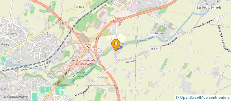 localisation de l'entreprise A.D.L. CUISINES ET BAINS à VALENCE