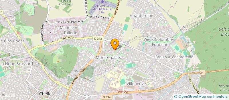 localisation de l'entreprise A.D.L.V.  CHELLES