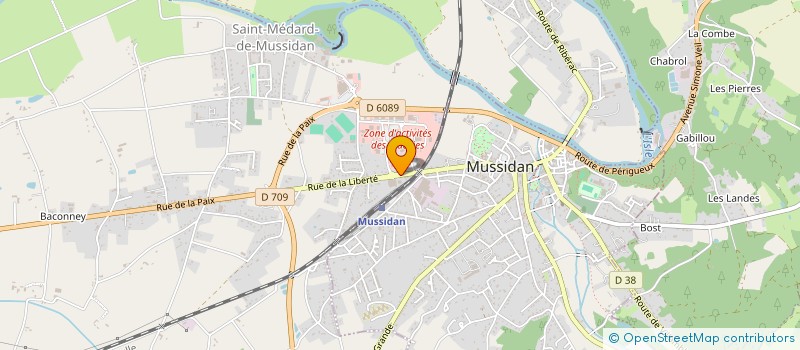 localisation de l'entreprise A.D.M. 24  SAINT-MEDARD-DE-MUSSIDAN