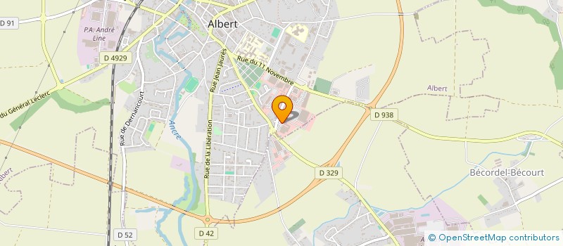 localisation de l'entreprise A D M à ALBERT