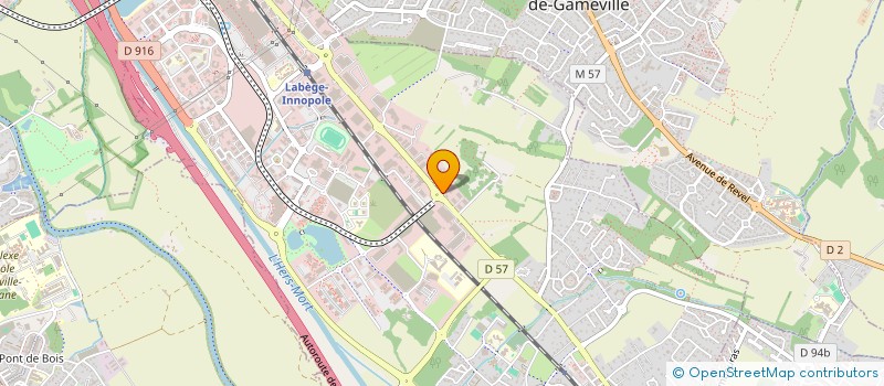 localisation de l'entreprise A.D.M  LABEGE