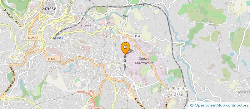 localisation de l'entreprise A.D.M à GRASSE