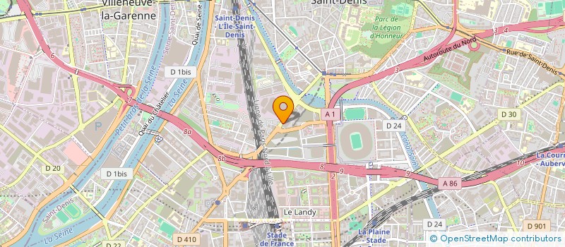 localisation de l'entreprise A.D.M  SAINT-DENIS