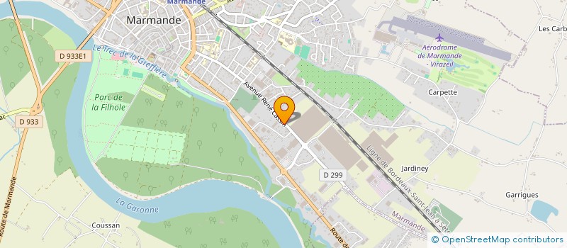 localisation de l'entreprise A.D.M.A.  MARMANDE