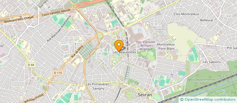 localisation de l'entreprise A.D.M BS à SEVRAN