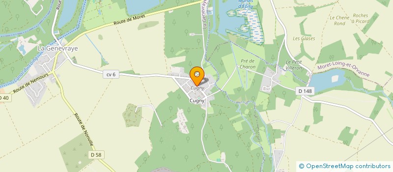 localisation de l'entreprise A.D.M.C.- ART DEVELOP MARTIAL CHINOIS  LA GENEVRAYE