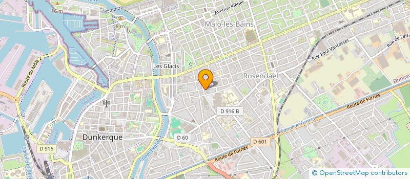 localisation de l'entreprise A.D.M.D.  DUNKERQUE