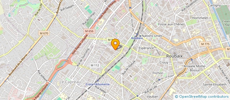 localisation de l'entreprise A D M FRANCE à ROUBAIX