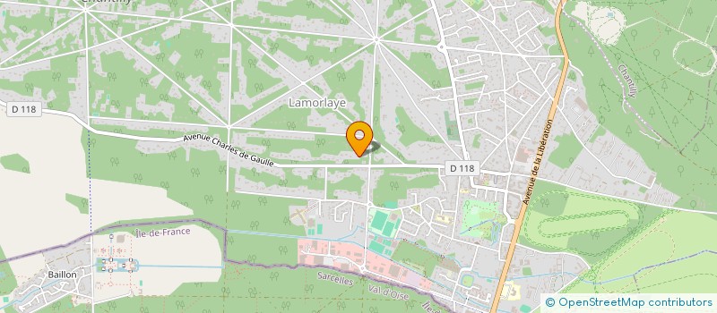 localisation de l'entreprise A.D.M - GENERAL  LAMORLAYE