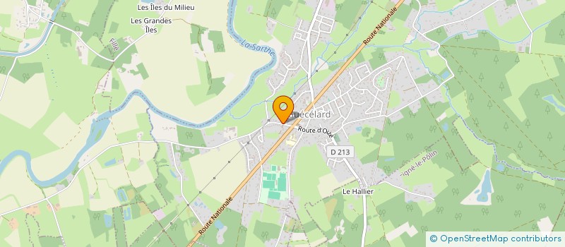 localisation de l'entreprise A.D.M. PLUS  GUECELARD