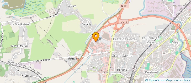 localisation de l'entreprise A. D. MOBILIER à TRIGNAC