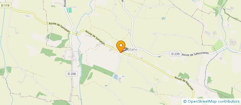 localisation de l'entreprise A.D.N.  CAZAUX-SAVES